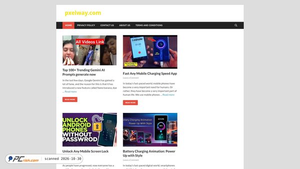Captura de pxelway.com