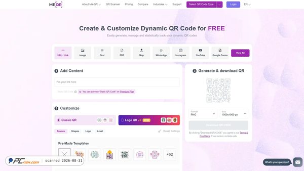 q.me-qr.com Screenshot