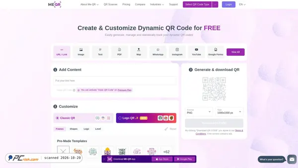 Captura de q.me-qr.com