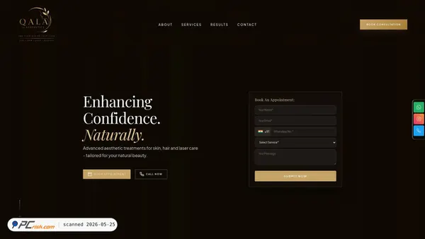 qalaaesthetics.com screenshot