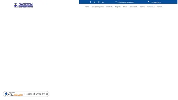 Captura de ecrã de qasioongroup.com