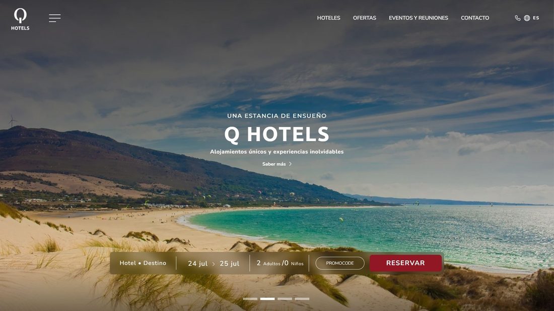 Screenshot of qhotels.es