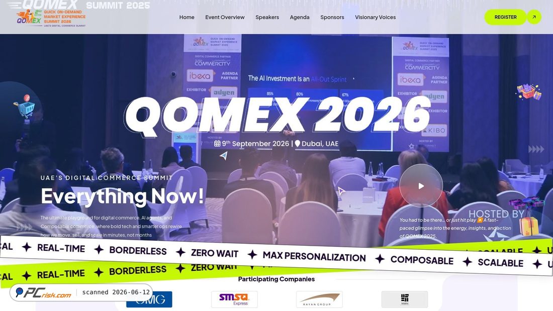 Screenshot of qomexsummit.com