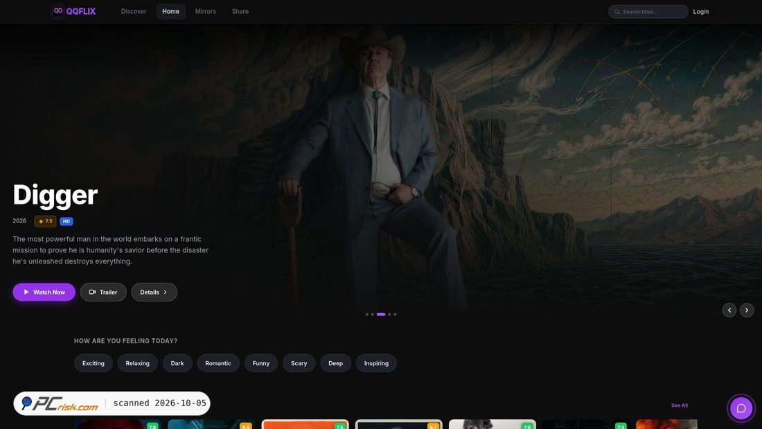 Screenshot di qqflix.ru