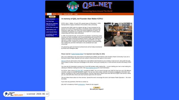 qsl.net screenshot