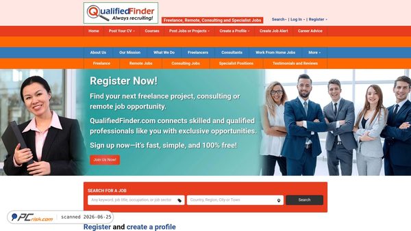 qualifiedfinder.com screenshot