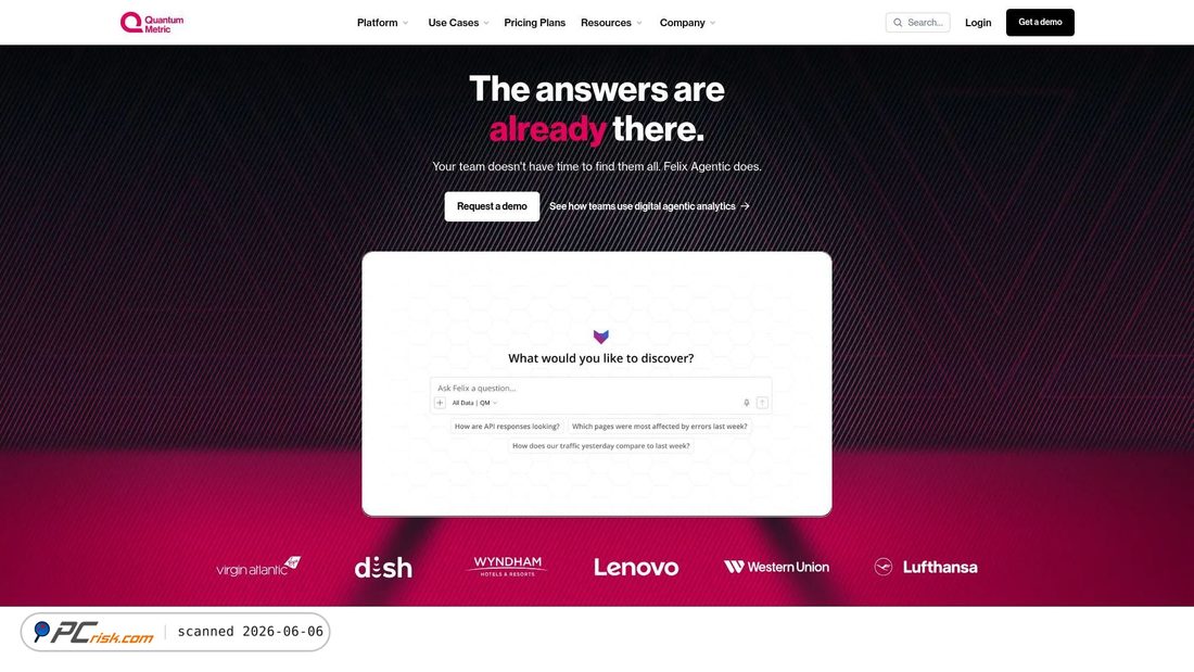 Screenshot van quantummetric.com
