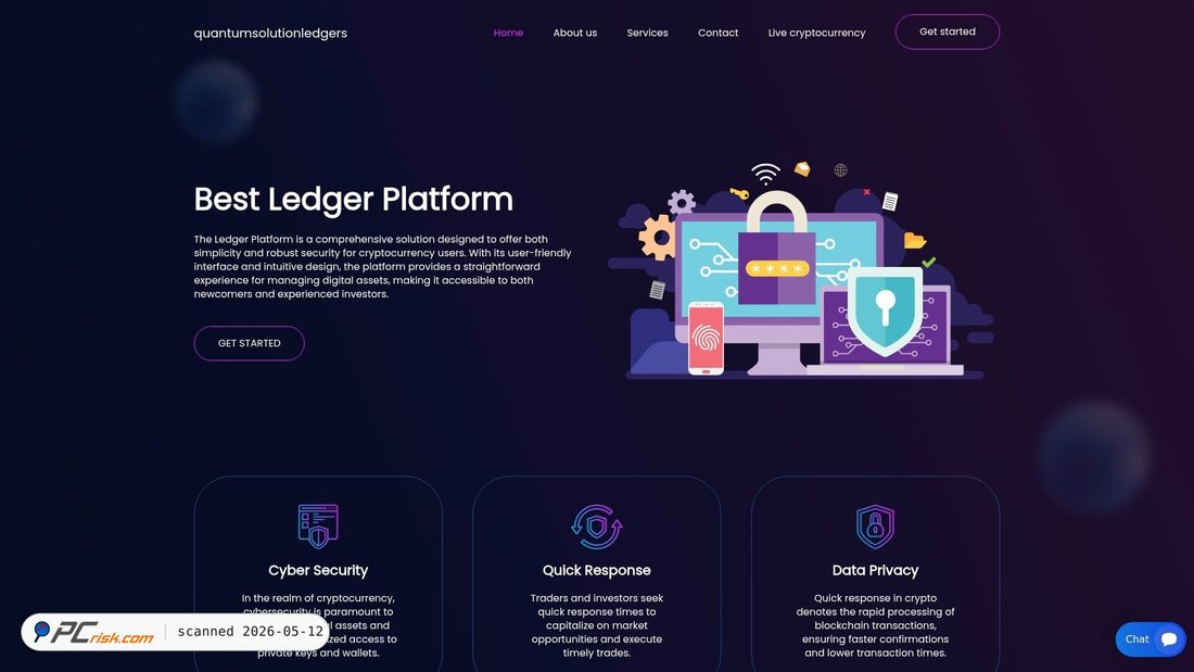 Capture d’écran de quantumstampledger.com