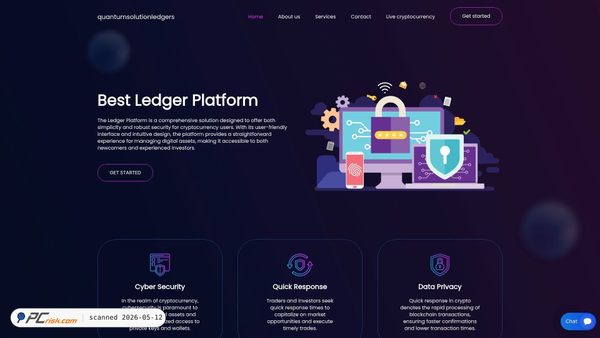 quantumstampledger.com screenshot