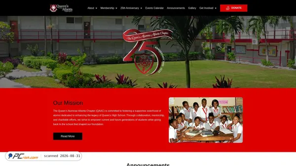 queensatlanta.org screenshot