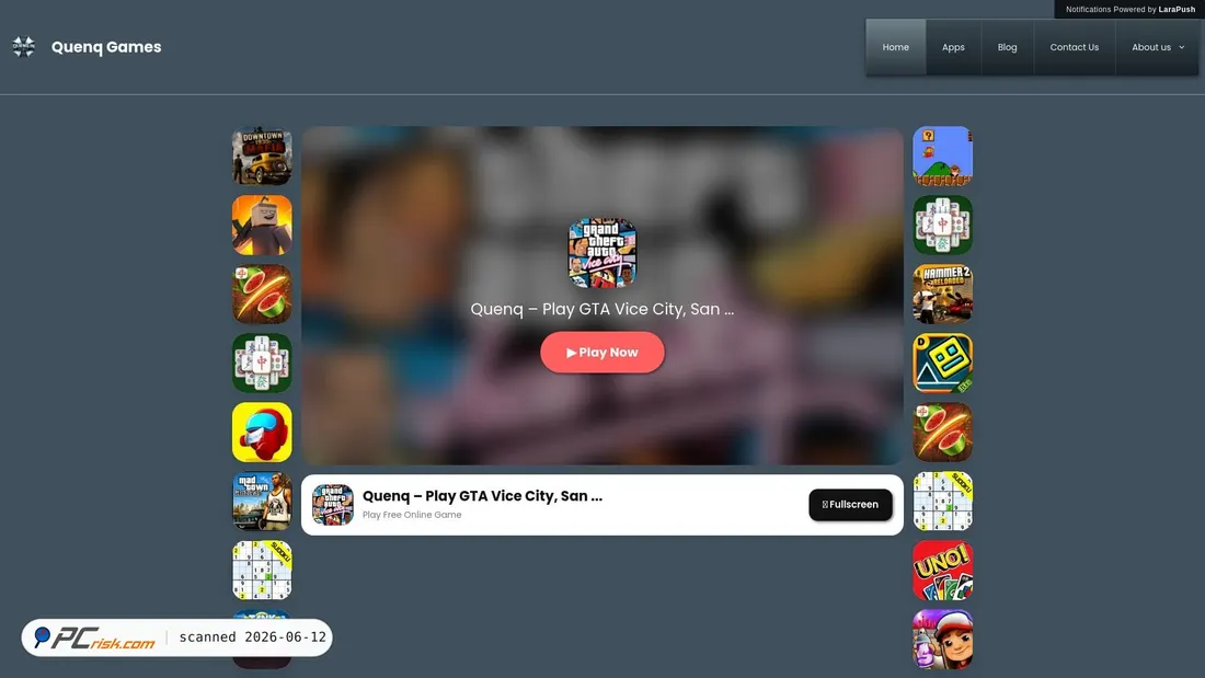 Screenshot of quenq.in