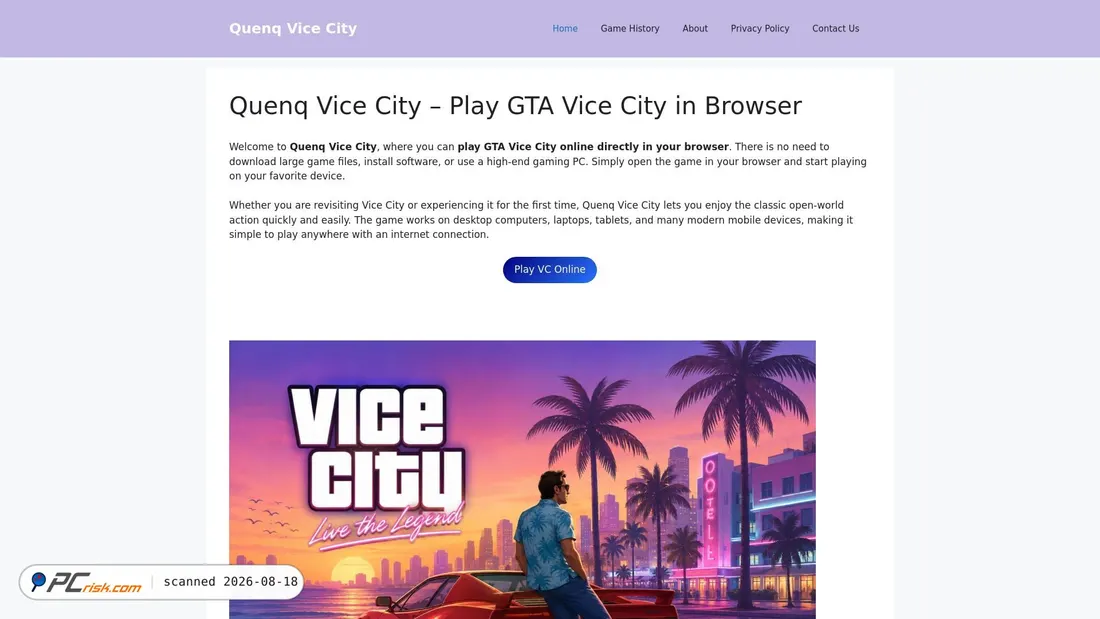 Screenshot of quenqsvicecity.com