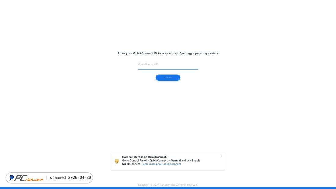 Screenshot of quickconnect.to