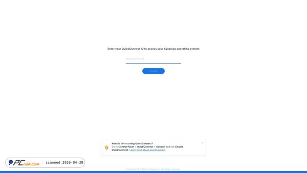 Screenshot di quickconnect.to