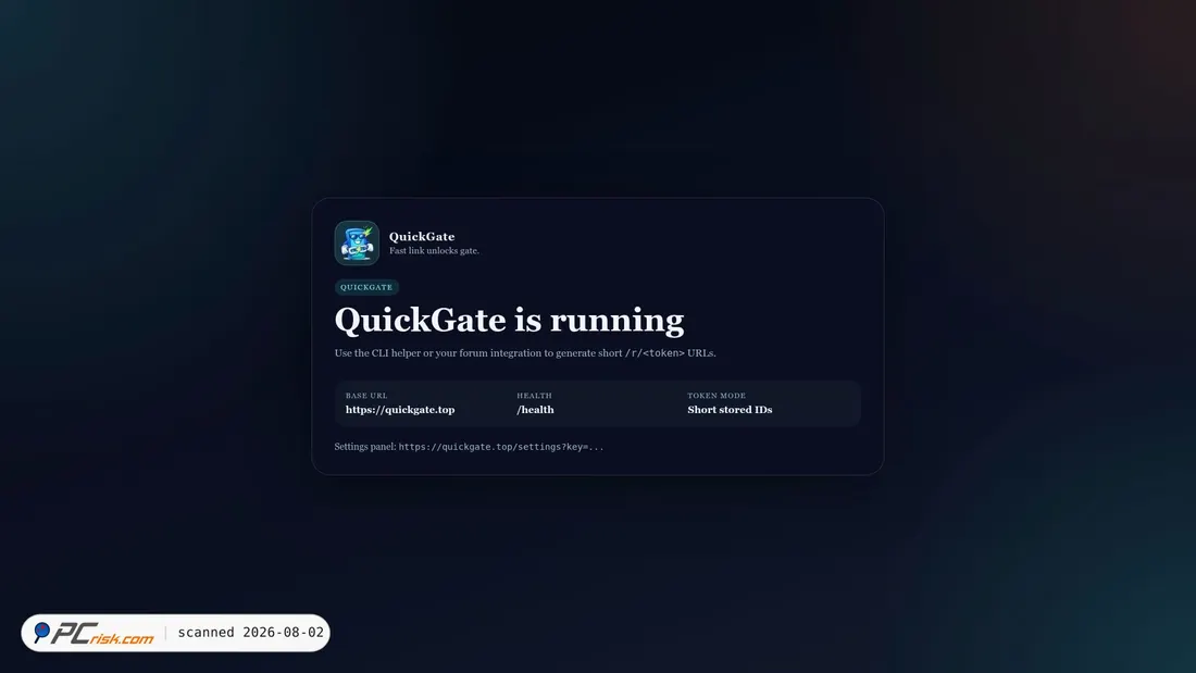Screenshot of quickgate.top