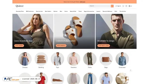 quince.com screenshot