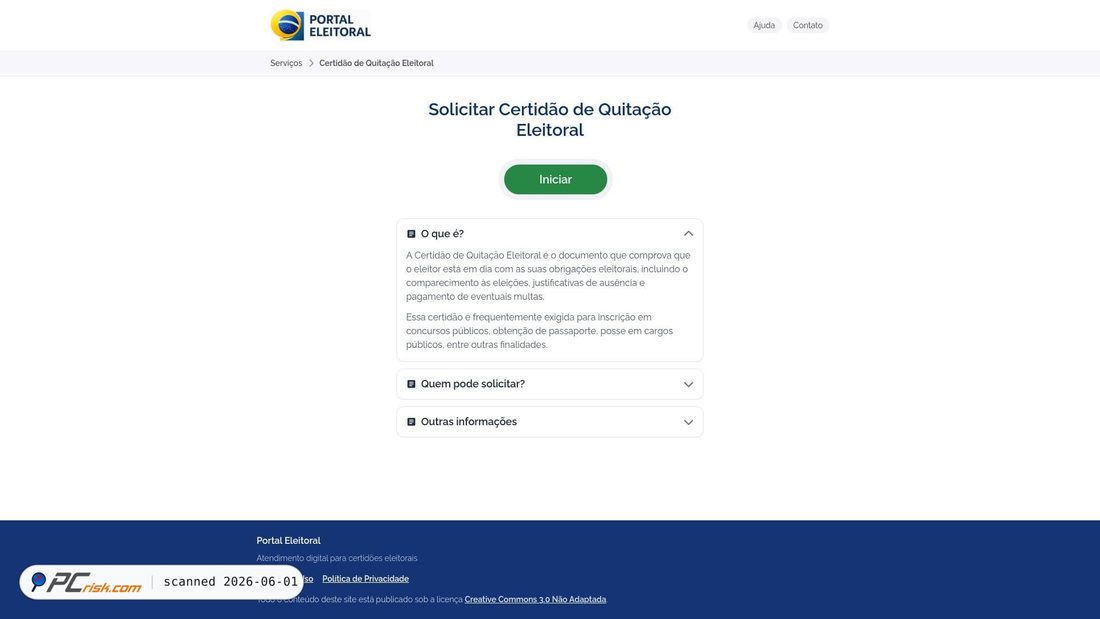 Screenshot of quitacaodoeleitor.com