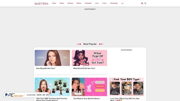 quiztest.me screenshot