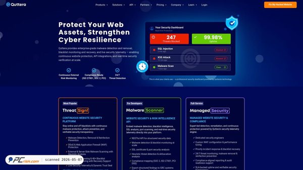quttera.com screenshot