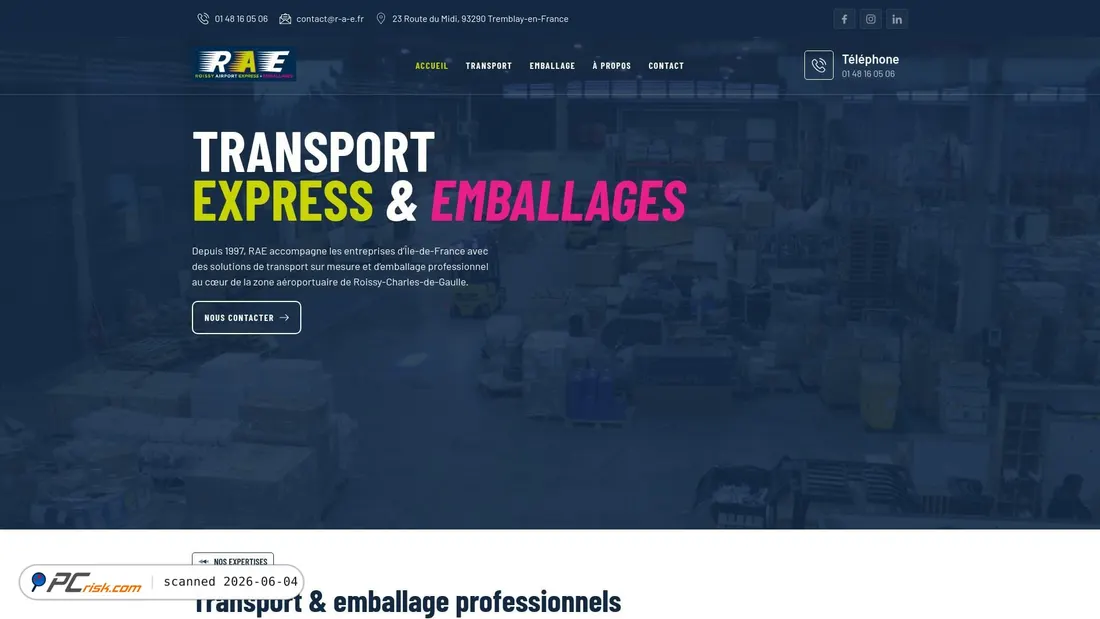 Screenshot of r-a-e.fr