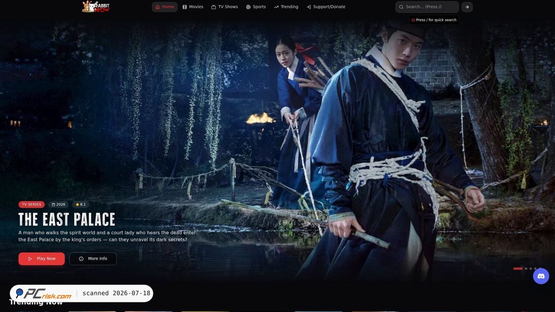 Screenshot of rabbitmeow.live