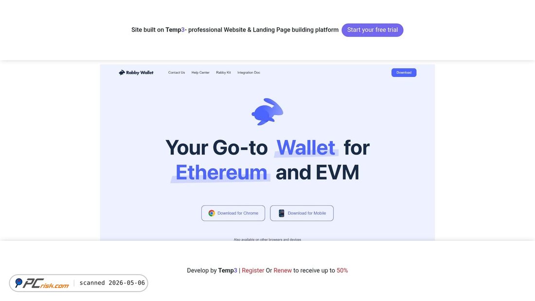 Screenshot of rabby-io-view-wellett.tem3.io