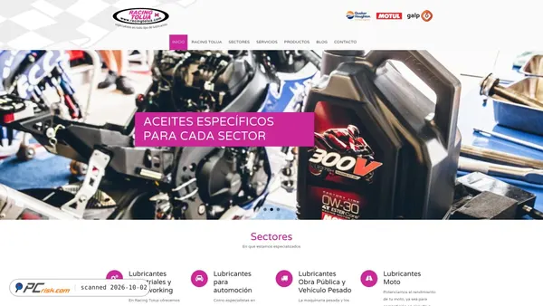 racingtolua.com screenshot