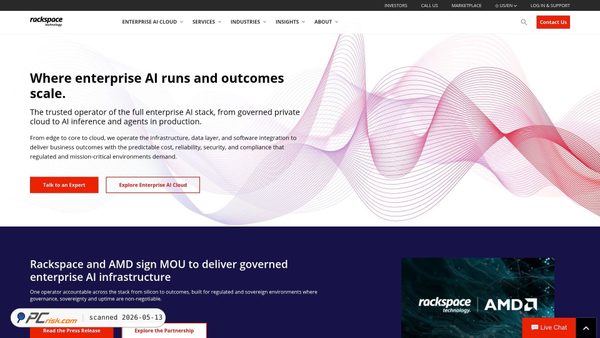 rackspace.com screenshot