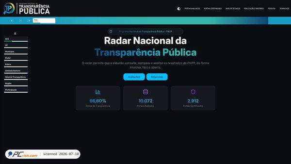 radardatransparencia.atricon.org.br screenshot