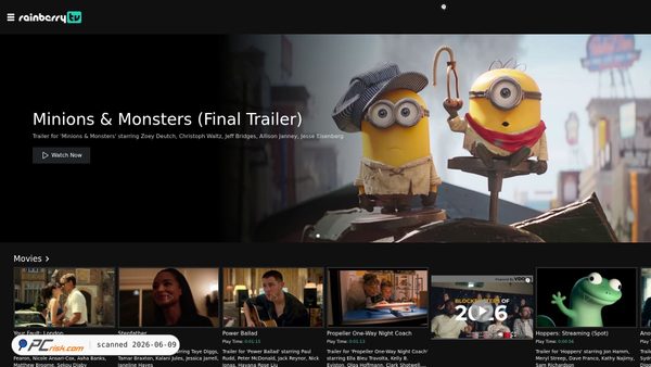 rainberrytv.com screenshot