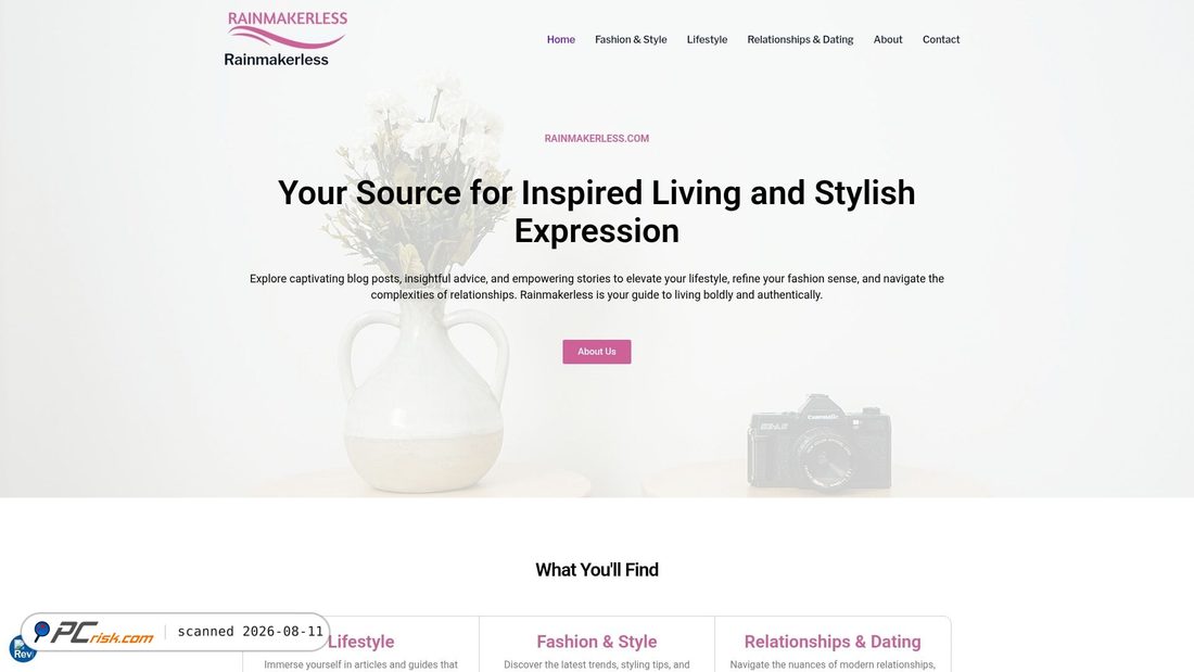 Screenshot of rainmakerless.com