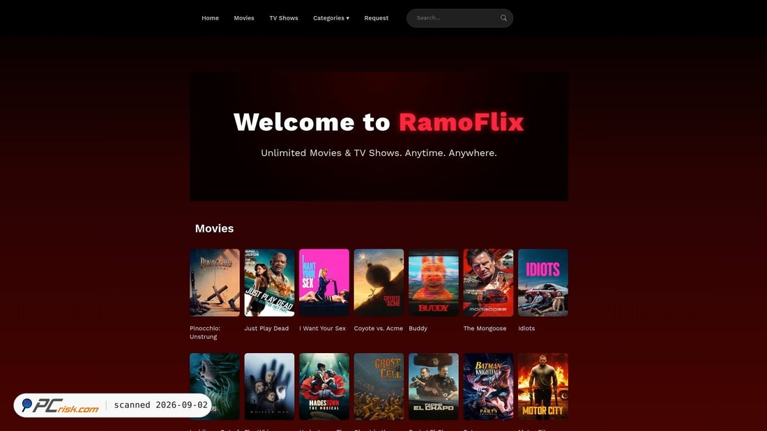 Screenshot di ramoflix.net