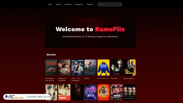 Captura de ramoflix.net