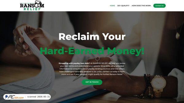 ransomreliefnow.com screenshot
