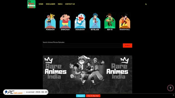 rareanimes.mov screenshot