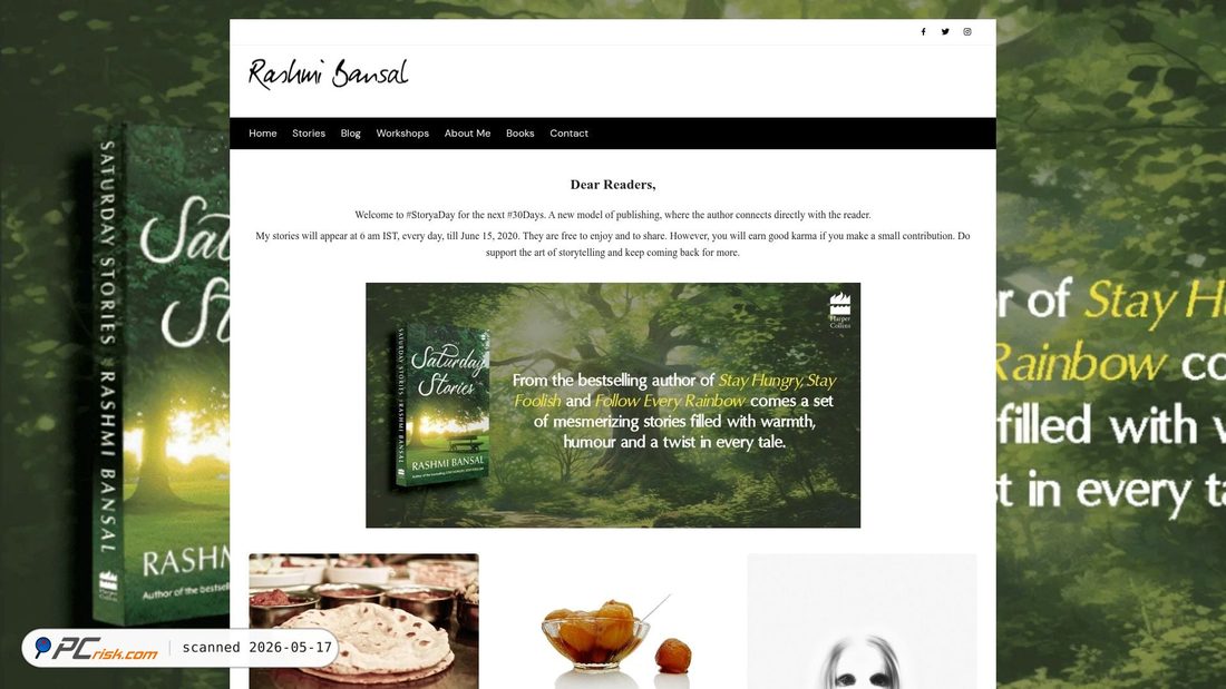 Screenshot of rashmibansal.in