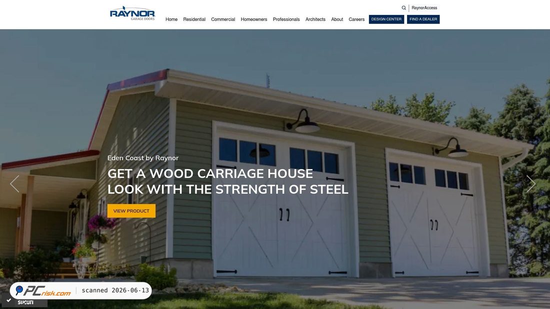 Screenshot di raynor.com