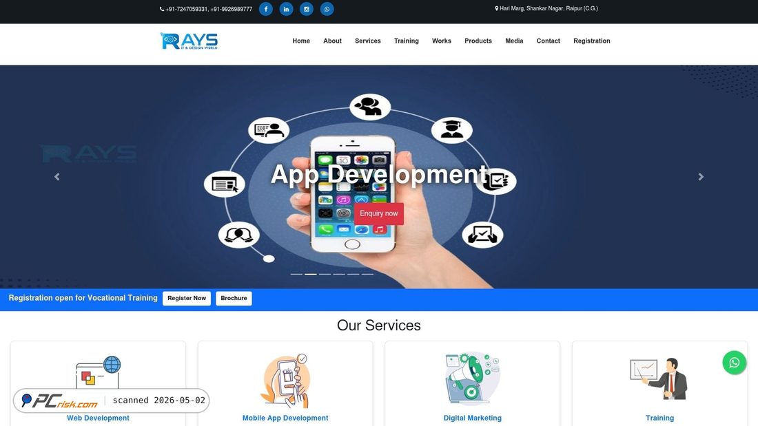 Screenshot von raysitworld.com