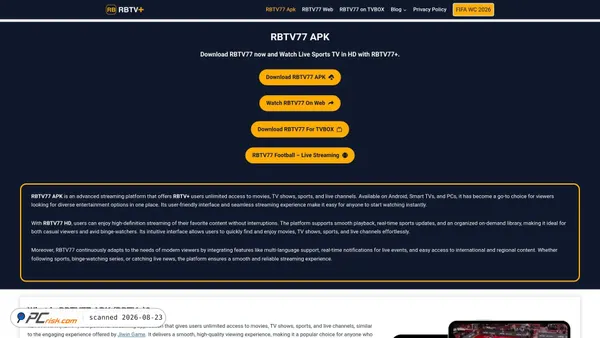 rbtv77.com.co screenshot