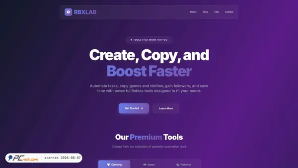 rbxlab.st screenshot