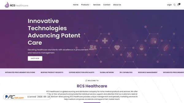 Screenshot di rcshcg.com