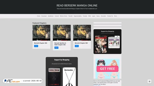 readberserk.com screenshot
