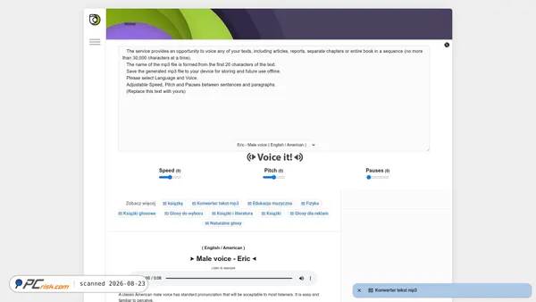 readloud.net screenshot
