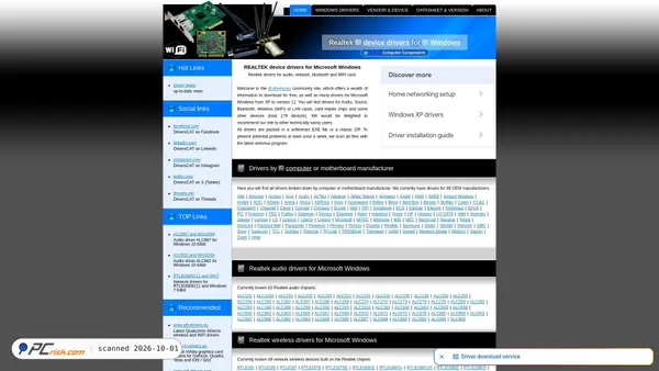 realtek.cz screenshot
