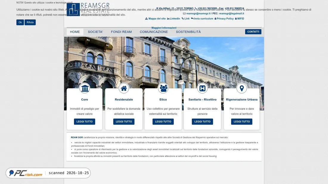 Screenshot of reamsgr.it