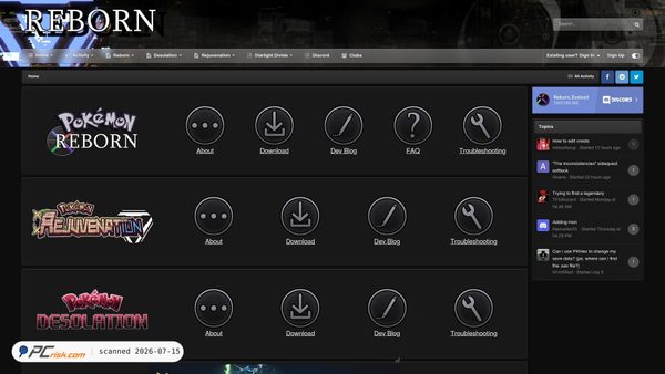 rebornevo.com screenshot