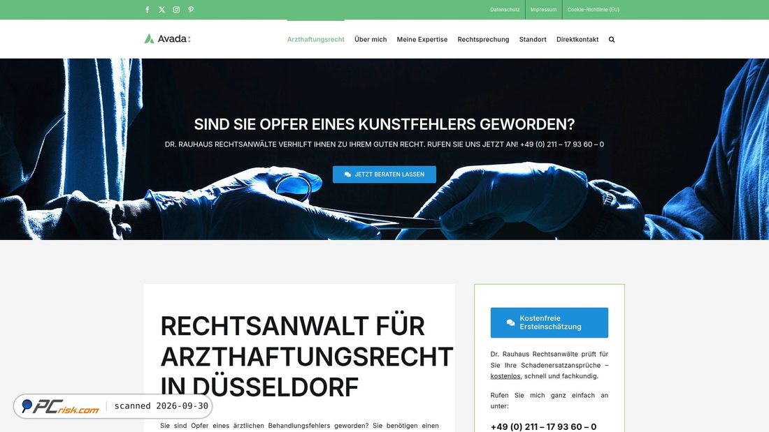 Captura de ecrã de rechtsanwaelte-fuer-arzthaftungsrecht.de
