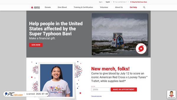 redcross.org screenshot