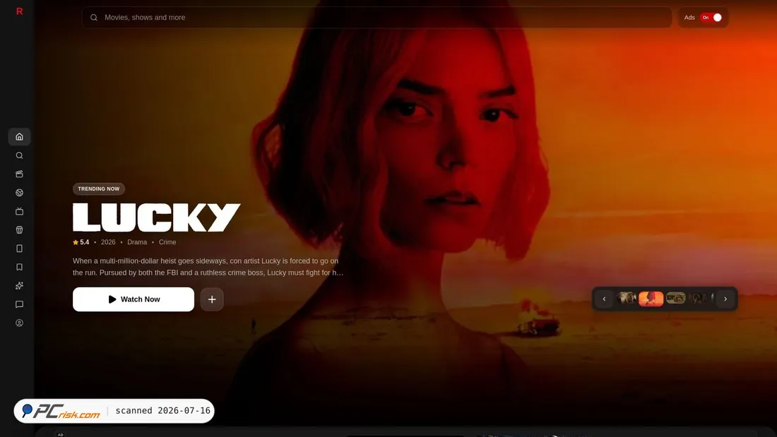 Screenshot of redflix.one