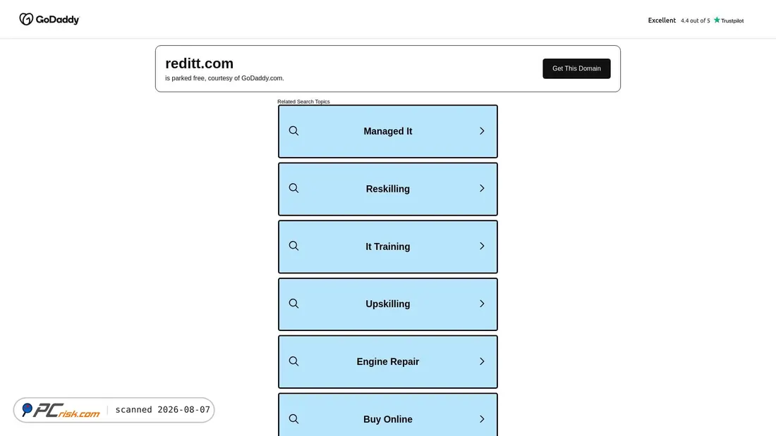 Screenshot of reditt.com